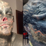 35-year-old shocks the world by transforming into “black alien”