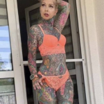 Grandma reveals what she looked like before full body tattoos